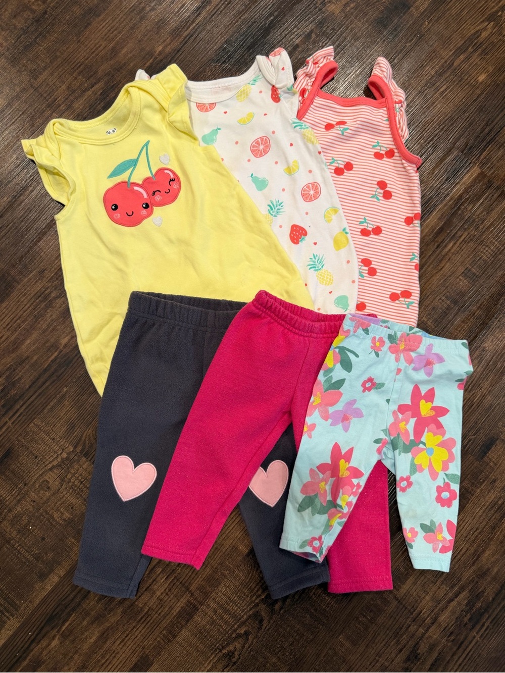 Carter’s Rococo Baby Girl 6pc Lot Size 9M